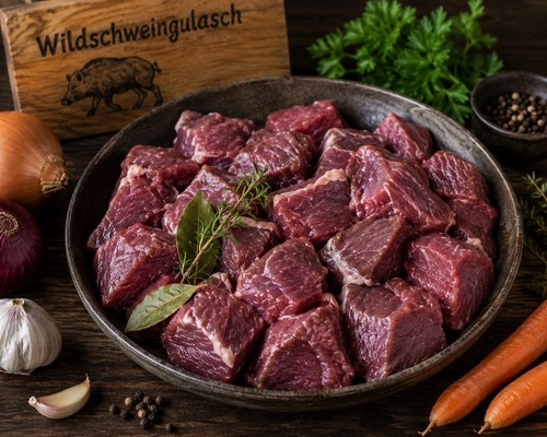 Wildschwein gulasch 1000g - wildschwein,