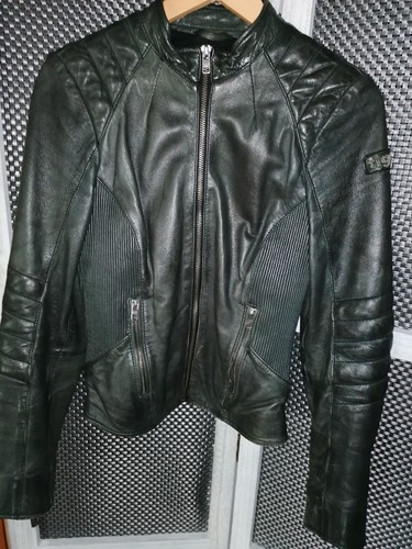 Biker lederjacke schwarz - biker, tigha