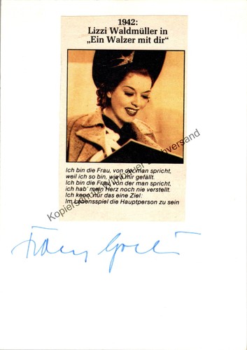 Original autogramm franz - autogramm,