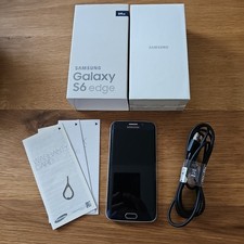 Smartphone Telefon Samsung Galaxy S6 Edge 64GB Blau Riss Im Display Getestet 