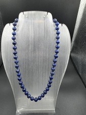 Lapislazuli Kugelkette 8mm,45cm,Goldfarbener Verschluß. 