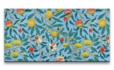 120x60cm Remaster Weltberühmte Malerei William Morris Blumenmuster Blau