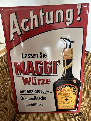 Maggi würze blechschild - würze,