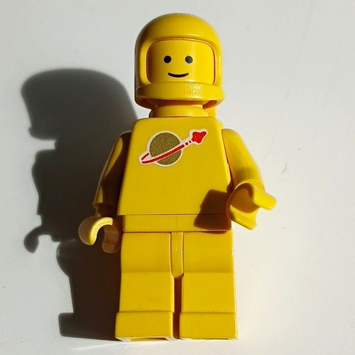 Lego astronaut minifigur gelb - lego,