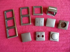 GIRA alte Fläche anthrazit chrom 62mm *gebraucht* NEU einzeln wählbar # 6 #