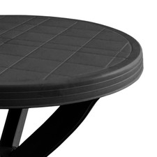 Kunststoff Gartentisch rund 70 cm – Farbe wählbar - Outdoor Tisch Beistelltisch