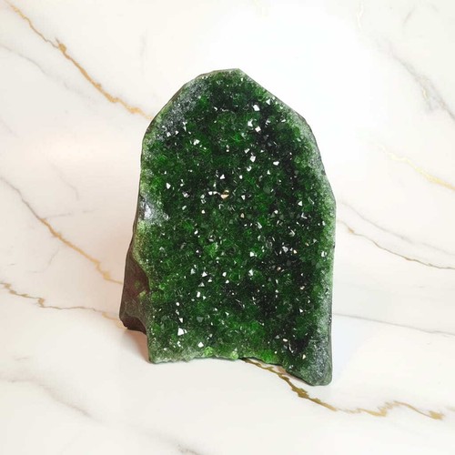 Grüne amethystdruse 13cm - grüne,