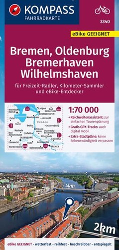 Kompass fahrradkarte 3340 - fahrradkarte,