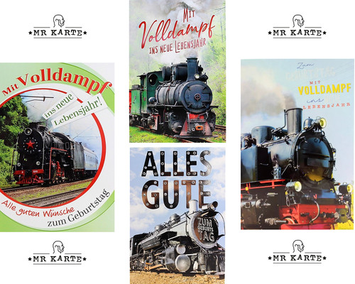 Glückwunschkarte eisenbahn - glückwunschkarte,