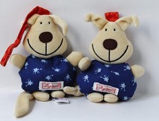 Sigikid Hund 2x blau/rot