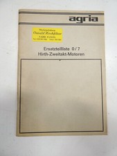 Agria Ersatzteilliste Hirth Zweitaktmotoren 0/7