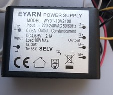 EYARN LED Ersatztrafo WY01-10V2100 Power Supply Transformator 4.6-5V 10W 2.1A