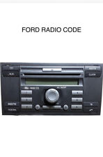 Ford Sony Radio Code 6000 6006 DAB ^ Disc CD Wechsler Serial M V Stereo Unlock