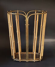 Schirmständer Bambus Messing 50er bamboo brass umbrella stand austrian modernist