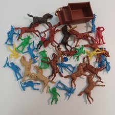 Leyla,Wild West Figuren,Cowboys,Indianer, Konvolut,kein Tim Mee,Heinerle o.Höfle