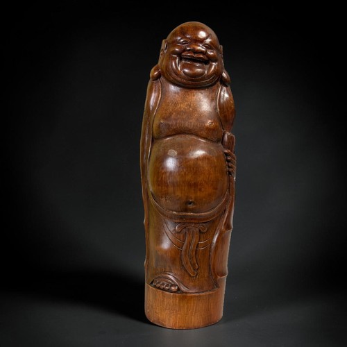 Glücksbuddha figur bambus - glücksbuddha,