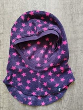 ✨ JAKO-O Mädchen Schlupfmütze aus Fleece, Gr.50/52, Lila mit pinken Sternen ✨