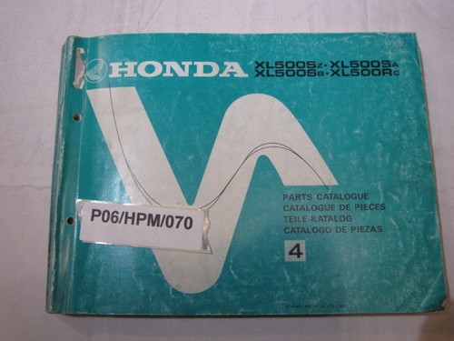 Honda xl500s sb rc - sz, sa