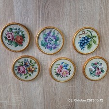 6 Stück Tassenuntersetzer für Kaffeetisch, vintage