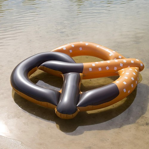 Schwimmtier brezel aufblasbar - schwimmtier,