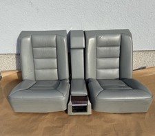 Mercedes-Benz W124 C124 Coupe Rücksitze Rücksitzbank Sitze H Komplett Leder Grau