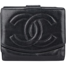 Chanel Lambskin CC Wallet Coco