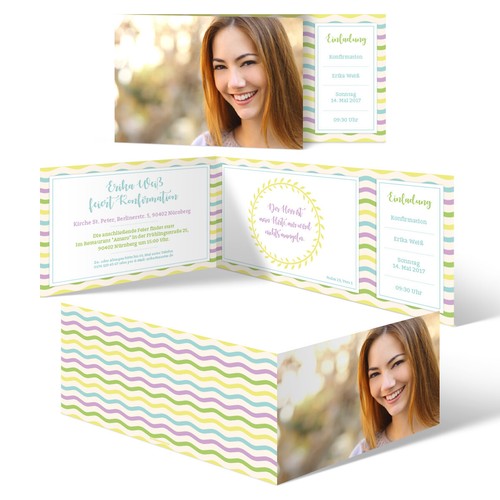 Konfirmation einladungskarten - konfirmation,