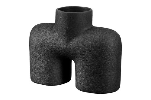 Keramikvase schwarz matt cm - matt,