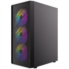ANTEC AX26 RGB Elite PC Gehäuse Midi Tower Gaming ATX, schwarz