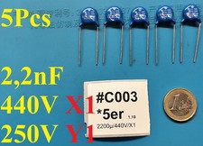 5x 2n2 2200pF 440V X1 250V Y1