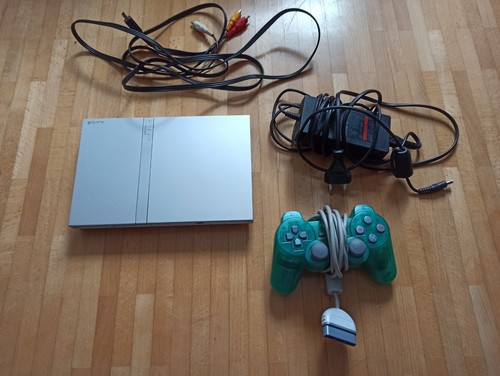 Ps2 slim konsole silber - ps2,