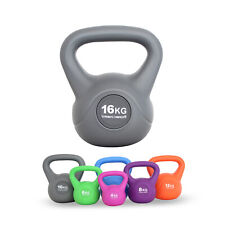 TrainHard® Kettlebell Kugelhantel Kugelgewicht Hantel Gewicht 16kg Silber B-Ware