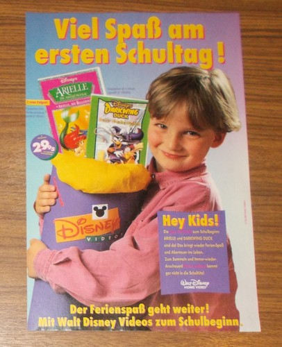 Seltene werbung disney - werbung, arielle