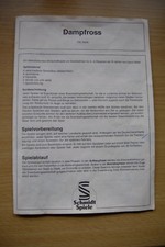 DAMPFROSS David Watts / Schmidt Spiele / Spiel Des Jahres 1984 - Spielanleitung 