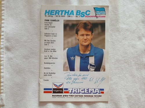 Programm 1993 hertha bsc - 1993/94,