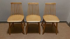 3 x Sprossenstühle, vintage, Farbe natur, gut erhalten, Yngve Ekström