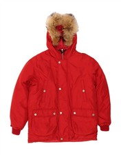 DOLOMITE wattierte Herrenjacke mit Kapuze UK 44 2XL rot Polyamid DI51