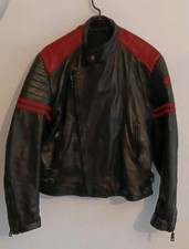 Motorrad Lederjacke Old School Vintage 70/80iger Bikerjacke