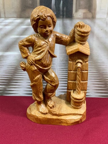 Holzfigur skulptur aus - holzfigur, holz