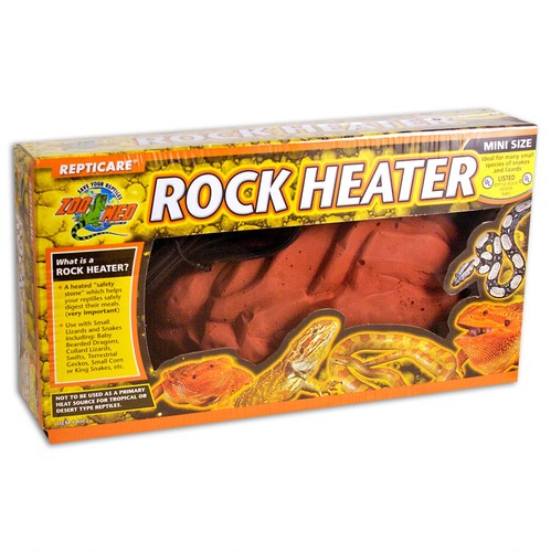 Zoomed repticare rock - rock, heater