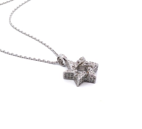 Goldkette mit davidstern - goldkette, von