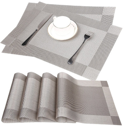 Platzsets pvc 30x45cm grau - platzsets,