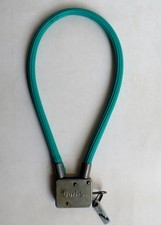 DDR Fahrradschloss Seilschloß,  Guri-S, grün, mit 2 Schlüsseln