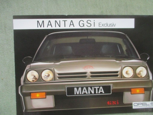 Opel manta gsi exclusiv - gsi,
