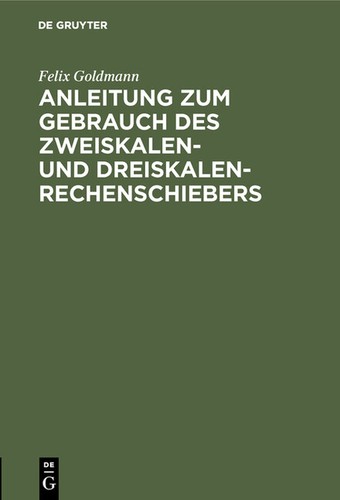 Anleitung zum gebrauch des - zum,