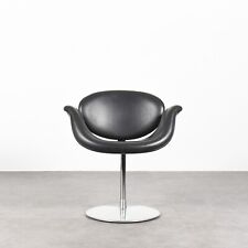 drehbarer Little Tulip Stuhl in Leder von Pierre Paulin für Artifort 1965