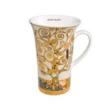 Gustav Klimt Becher, Tasse Der Lebensbaum H. 15cm 500ml Goebel Porzellan