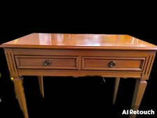 Konsolentisch vermutlich Kirschholz, Stillmöbel, 1989