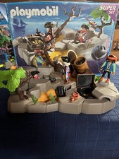 Playmobil 3127 Superset Piraten Pirateninsel mit Kanone, Goldschatz und Soldat