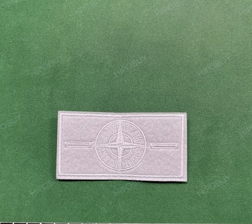 Stone island patch - weiß, mit